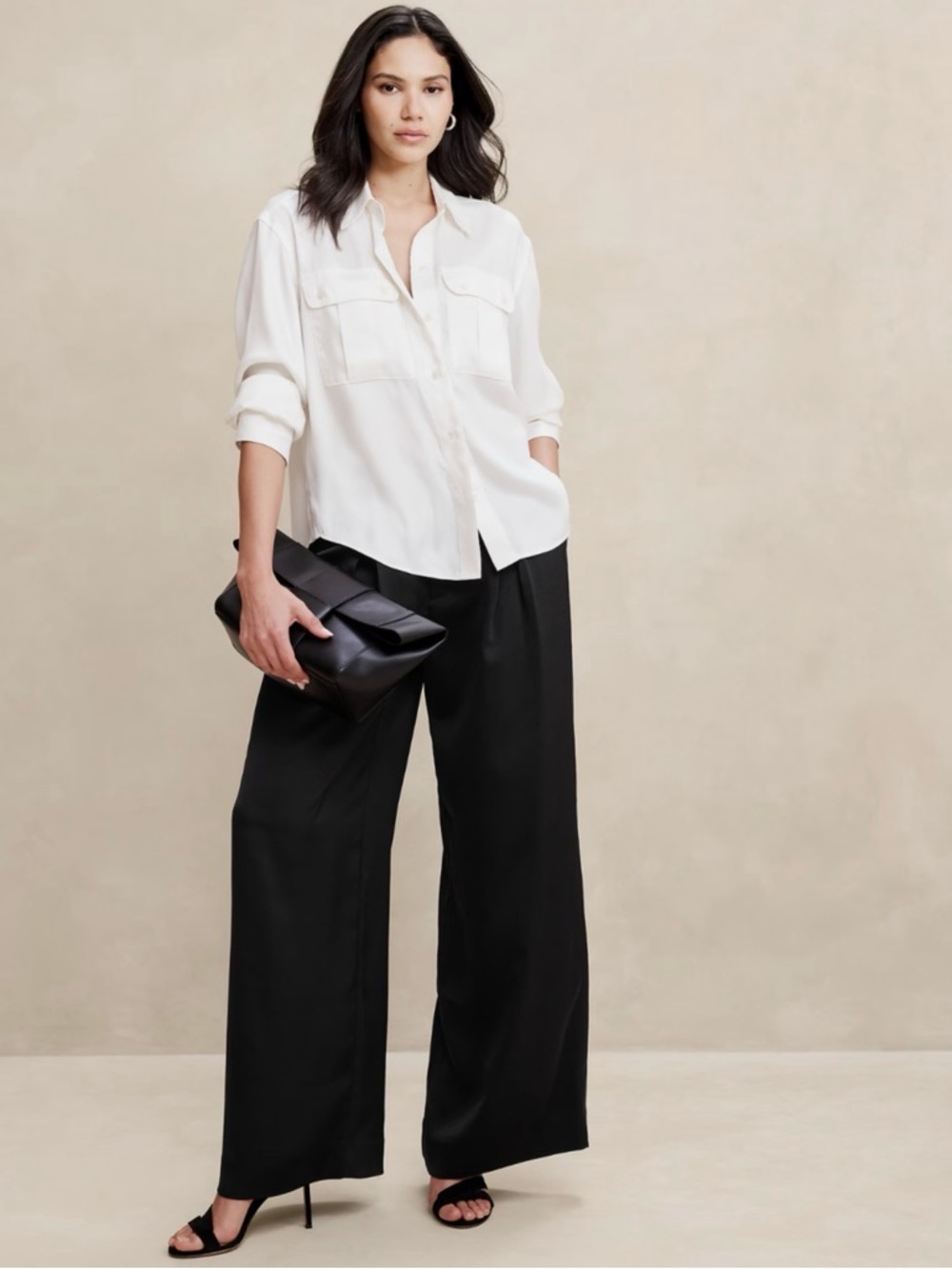 NWT Banana Republic Silky Pleated Pants
